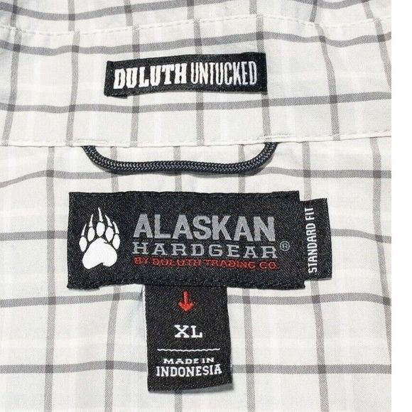 Chemise de trading Alaskan Hardgear Duluth homme XL gris gaufré tricot